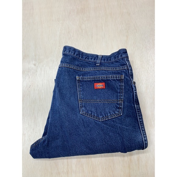 DICKIES 5 Pocket Work Jeans‎ Reg Fit Blue Denim Jeans W42xL34.                P - Picture 2 of 8
